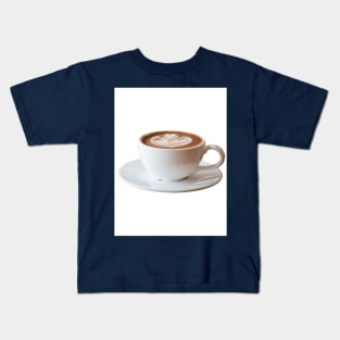 Cup of coffee with a decorative pattern Kids T-Shirt
